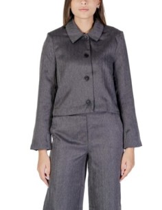 Jacqueline De Yong Veste femme grise boutonnée