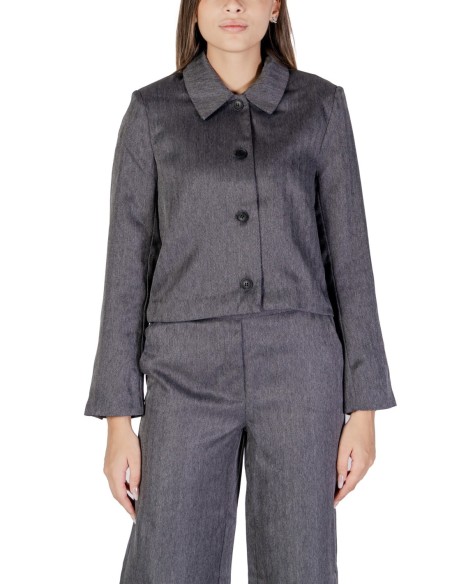 Jacqueline De Yong Veste femme grise boutonnée