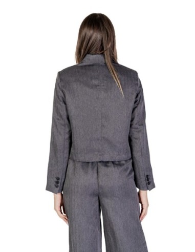 Jacqueline De Yong Veste femme grise boutonnée