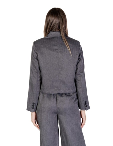 Jacqueline De Yong Veste femme grise boutonnée