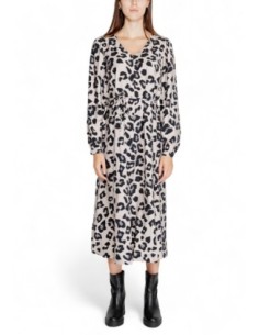 Jacqueline De Yong Robe femme grise léopard