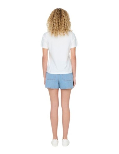 Jacqueline De Yong T-shirt femme blanc coton