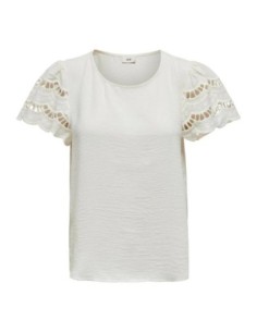 Jacqueline De Yong T-shirt femme blanc polyester