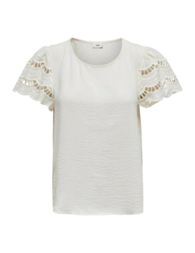 Jacqueline De Yong T-shirt femme blanc polyester