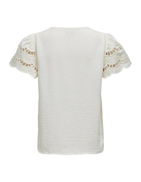 Jacqueline De Yong T-shirt femme blanc polyester