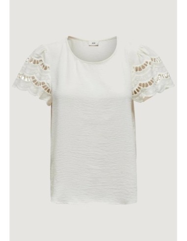 Jacqueline De Yong T-shirt femme blanc polyester