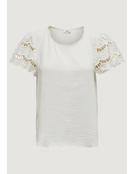 Jacqueline De Yong T-shirt femme blanc polyester