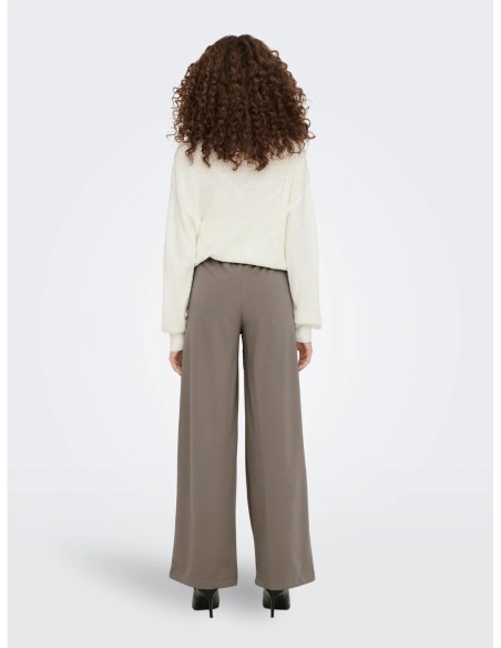 Jacqueline De Yong Pantalon femme marron stretch