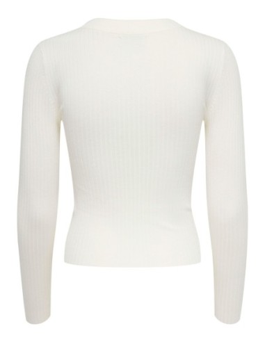 Jacqueline De Yong Pull femme blanc viscose