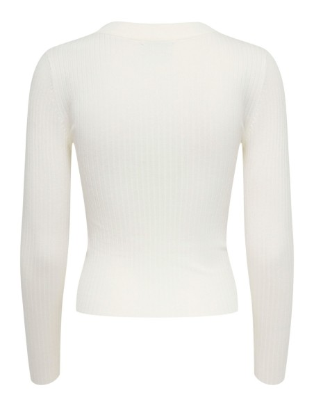 Jacqueline De Yong Pull femme blanc viscose