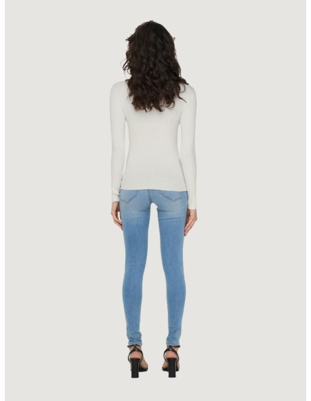 Jacqueline De Yong Pull femme blanc viscose