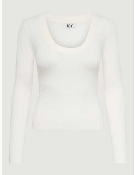 Jacqueline De Yong Pull femme blanc viscose
