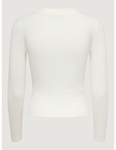 Jacqueline De Yong Pull femme blanc viscose