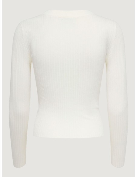 Jacqueline De Yong Pull femme blanc viscose