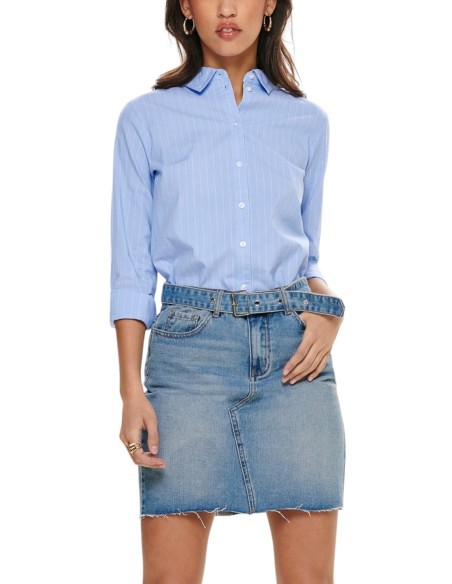 Jacqueline De Yong Chemise femme bleu rayé