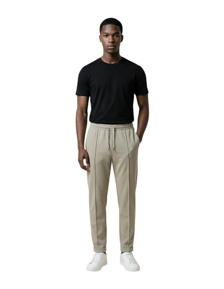 Antony Morato Pantalon homme beige à lacets