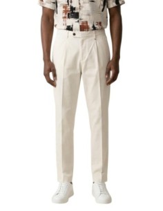Antony Morato Pantalon homme beige coton lin