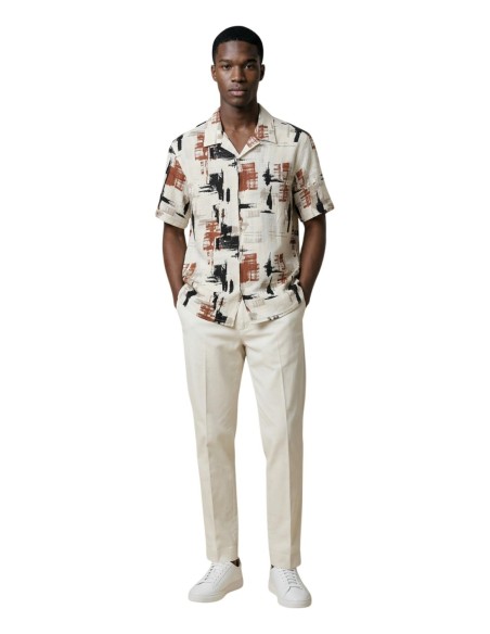 Antony Morato Pantalon homme beige coton lin