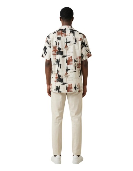 Antony Morato Pantalon homme beige coton lin