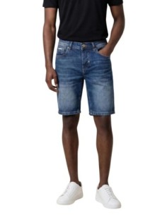 Antony Morato Bermuda homme bleu coton