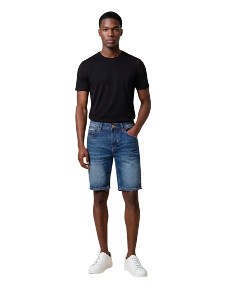 Antony Morato Bermuda homme bleu coton