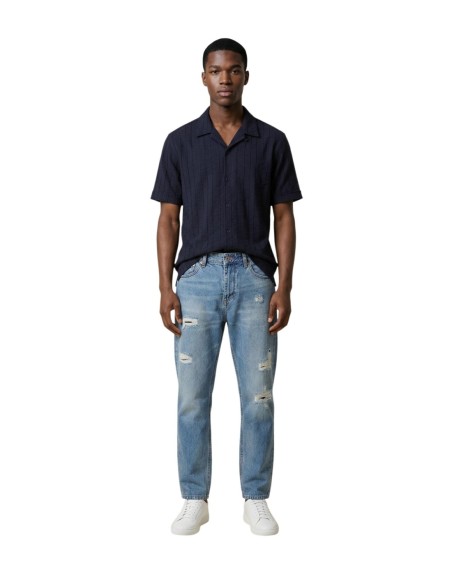 Antony Morato Chemise homme bleue manches courtes