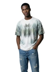 Antony Morato T-shirt homme blanc imprimé