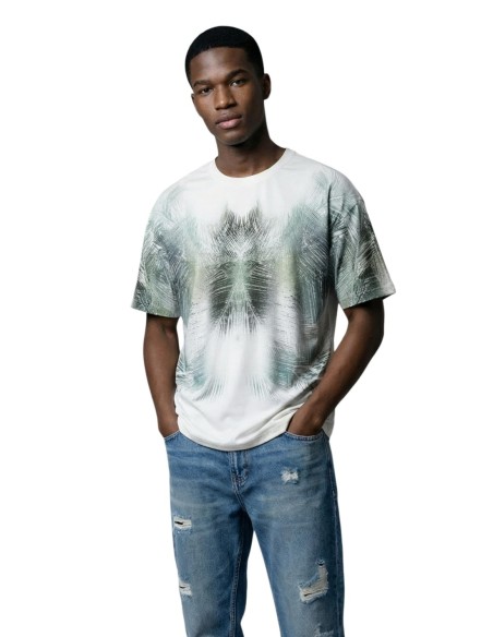 Antony Morato T-shirt homme blanc imprimé