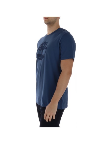 Timberland T-shirt homme bleu imprimé