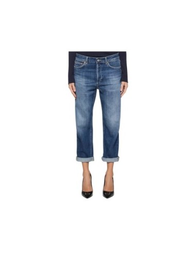 Dondup Jean femme bleu effet usé