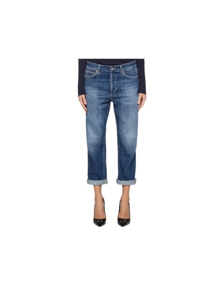 Dondup Jean femme bleu effet usé