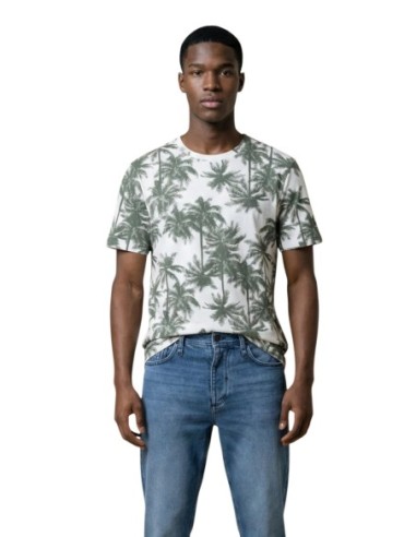 Antony Morato T-shirt homme vert imprimé