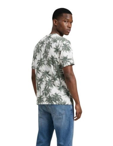 Antony Morato T-shirt homme vert imprimé