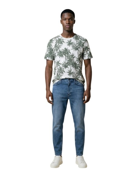 Antony Morato T-shirt homme vert imprimé