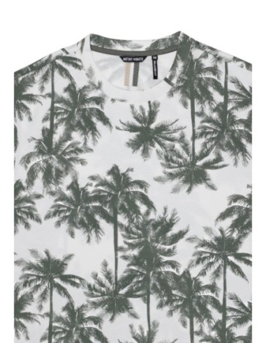 Antony Morato T-shirt homme vert imprimé