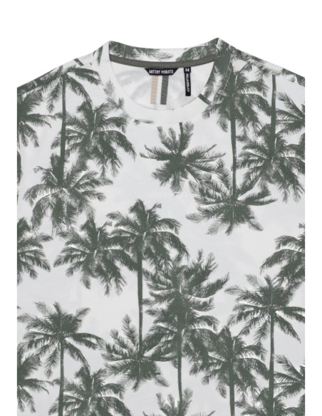 Antony Morato T-shirt homme vert imprimé
