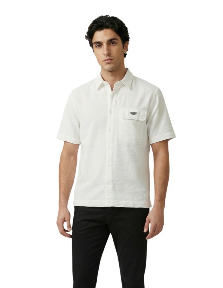 Antony Morato Chemise homme blanche manches courtes coton