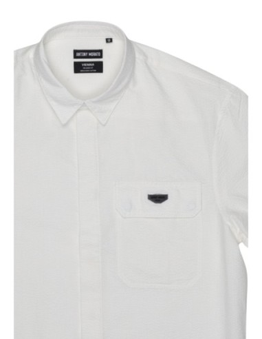 Antony Morato Chemise homme blanche manches courtes coton