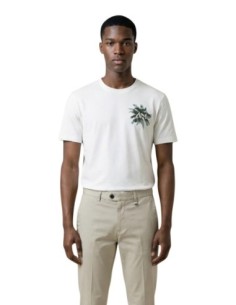Antony Morato T-shirt homme blanc imprimé coton