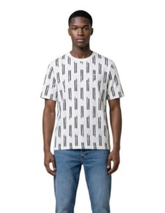 Antony Morato T-shirt homme bleu imprimé coton