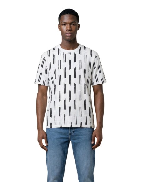 Antony Morato T-shirt homme bleu imprimé coton
