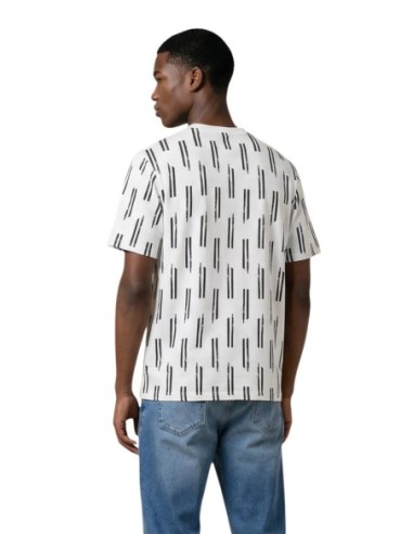 Antony Morato T-shirt homme bleu imprimé coton