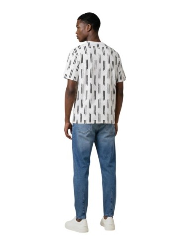 Antony Morato T-shirt homme bleu imprimé coton