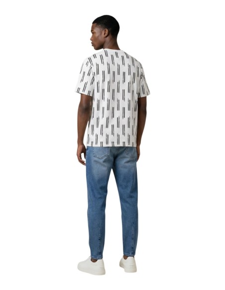Antony Morato T-shirt homme bleu imprimé coton