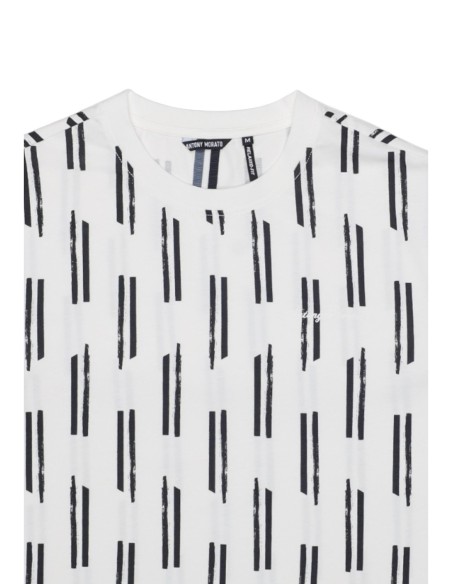 Antony Morato T-shirt homme bleu imprimé coton