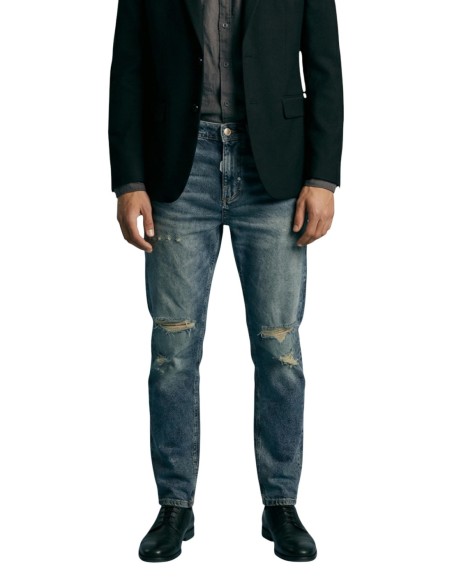 Antony Morato Jean homme bleu coton stretch