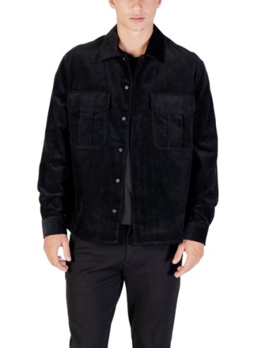 Antony Morato Veste homme noire boutons-pression