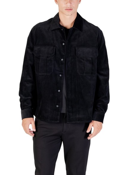 Antony Morato Veste homme noire boutons-pression