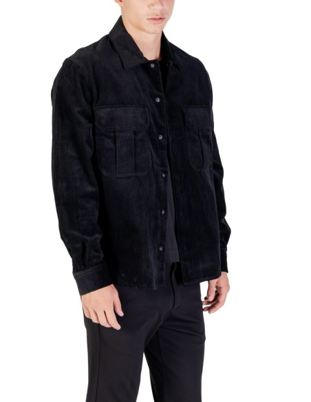 Antony Morato Veste homme noire boutons-pression