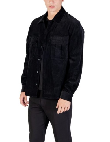 Antony Morato Veste homme noire boutons-pression